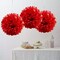 6 Red 10" Paper POM POMS Reception Birthday Party Wedding Crafts Decorations